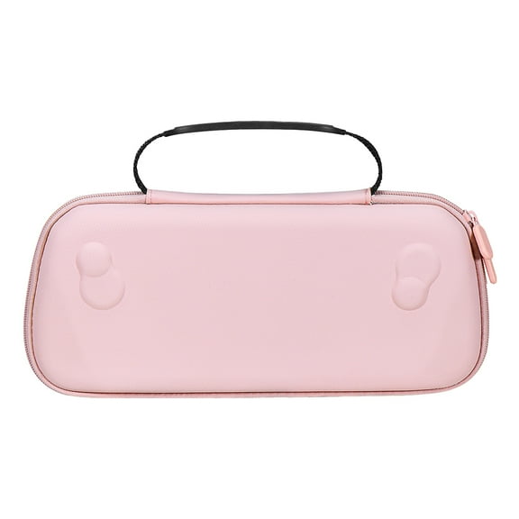 BLEEUS Carrying Case Bag Shockproof Pu Leather Storage Case For Rog Ally X (Pink)Game Accessories