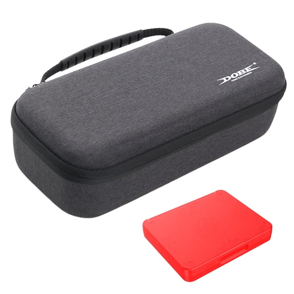 BLEEUS Carrying Case with 8-Bit Game Cartridge Storage Box Protective Bag for 2 (A)Game Accessories