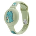 thumbnail image 1 of BLEEUS Cartoon Wristband Waterproof Silicone Cute Bracelet For Airtag (Green Dinosaur), 1 of 1