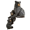 thumbnail image 1 of Christmas Black Bear Figurines Resin Miniature Art Craft For Bedside Tabletop Halloween Christmas Decoration, 1 of 9