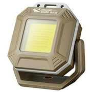 BLEEUS Cob Led Work Light Rechargeable Inspection Light With Magnetic Base Camping Lights (Khaki)