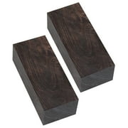 BLEEUS Ebony Wooden Lumber Blank Carving Blocks For Diy Carving (2Pcs 120x40x50mm) Musical Instruments Supplies (2Pcs 120x40x50mm)