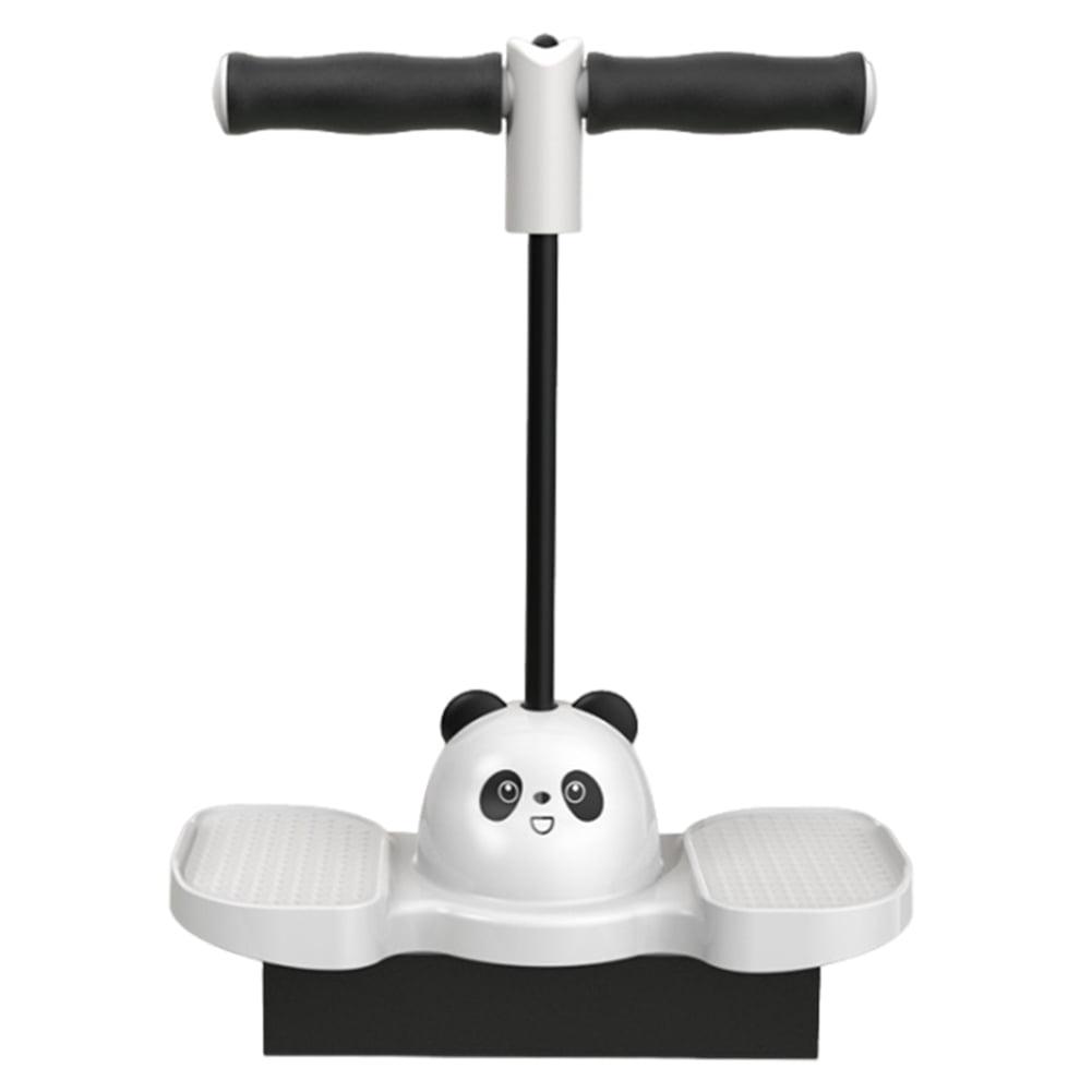 BLEEUS Elastic Sports Ball With Handle Fitness Bouncing Toy For Outdoor Play Fitness Supplies (Panda)