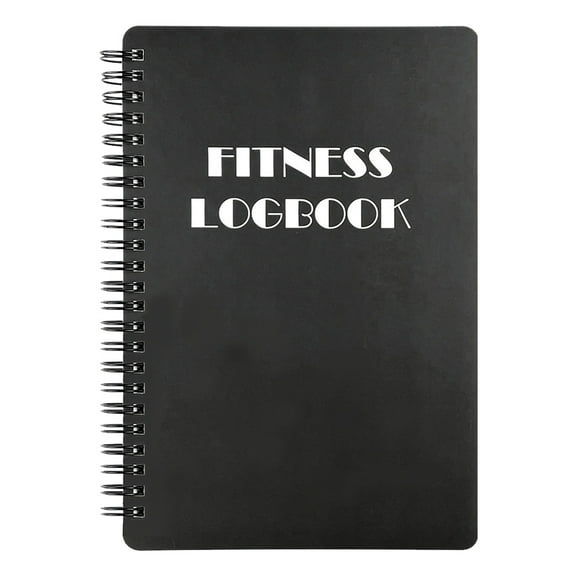 BLEEUS Fitness Logbook Weight Loss Goal Tracking Workout Planner For Men Women Fitness Supplies (Black)