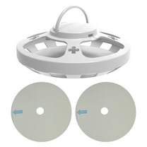 BLEEUS Flea Traps With 2 Sticky Pads Pest Control Catcher For Indoor Outdoor （White）