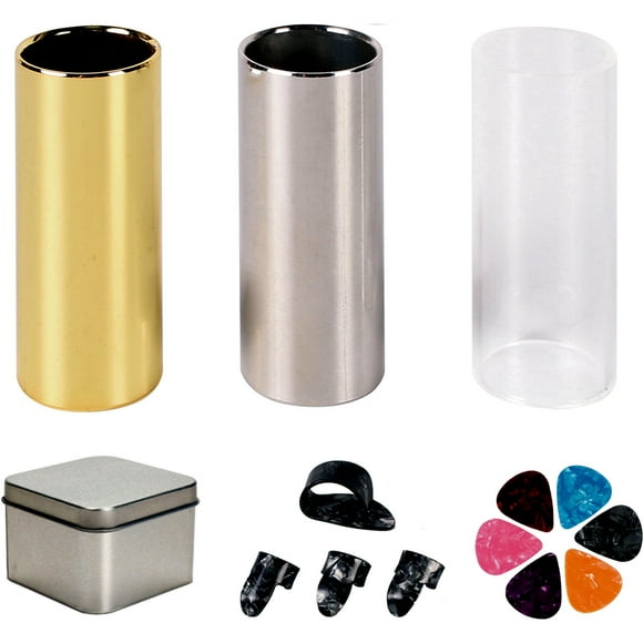 BLEEUS Guitar Slide Set Guitar Slide Bar Acoustic Guitar Slides For String Instruments Musical Instruments Supplies (A)