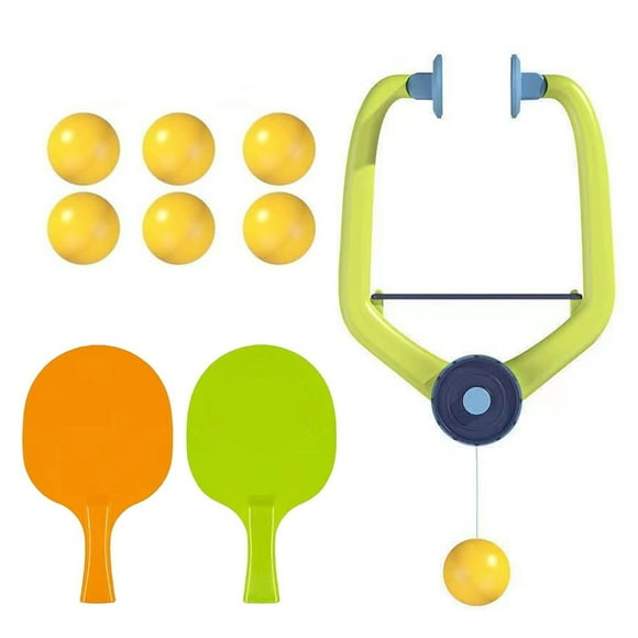 BLEEUS Hanging Table Tennis Trainer Portable Set With Racket And Balls Door Game Sporting Supplies