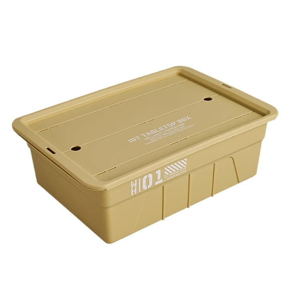 BLEEUS Igt One Unit Tea Tray Large Capacity Outdoor Camping Storage Tea Tray Outdoor Sports Essential (Camel)