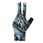 BLEEUS Left Hand Billiard Glove 3 Finger Snooker Cue Sport Glove Billiard Pool Glove(a) Sporting Supplies (A)