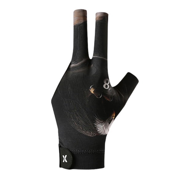 BLEEUS Left Hand Billiard Glove 3 Finger Snooker Cue Sport Glove Billiard Pool Glove(b) Sporting Supplies (B)