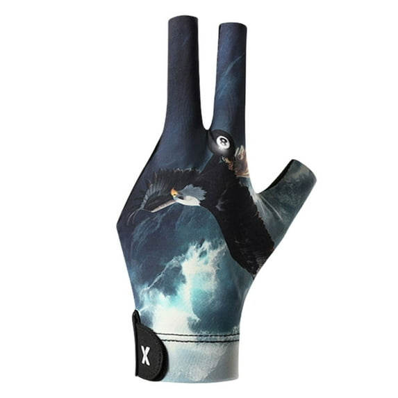 BLEEUS Left Hand Billiard Glove 3 Finger Snooker Cue Sport Glove Billiard Pool Glove(c) Sporting Supplies (C)