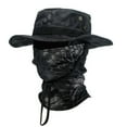 thumbnail image 1 of BLEEUS Men Camo Fishing Hat Foldable Casual Balaclava Sun Hat Breathable Bucket Hat Camping Supplies, 1 of 10