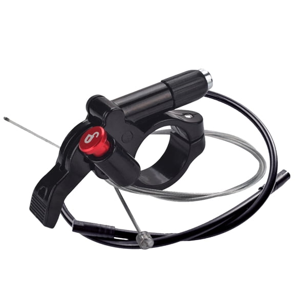 BLEEUS Mountain Bike Front Fork Remote Lockout Lever With Inner Cable + Housing Cycling Essentials (B)