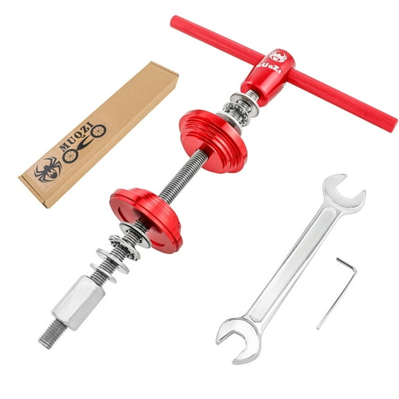BLEEUS Mountain Bike Headset Bb Press Tool Waterproof Cycling Repair Tools Cycling Essentials (Red S)