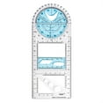 thumbnail image 1 of BLEEUS Multifunctional Geometric Ruler Portable Measuring Tool For Drawing (Blue)Student Supplies, 1 of 8
