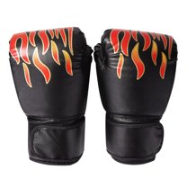 BLEEUS Pu Boxing Gloves Kickboxing Training Gloves Punching Gloves For Adult Fitness Supplies (Black)