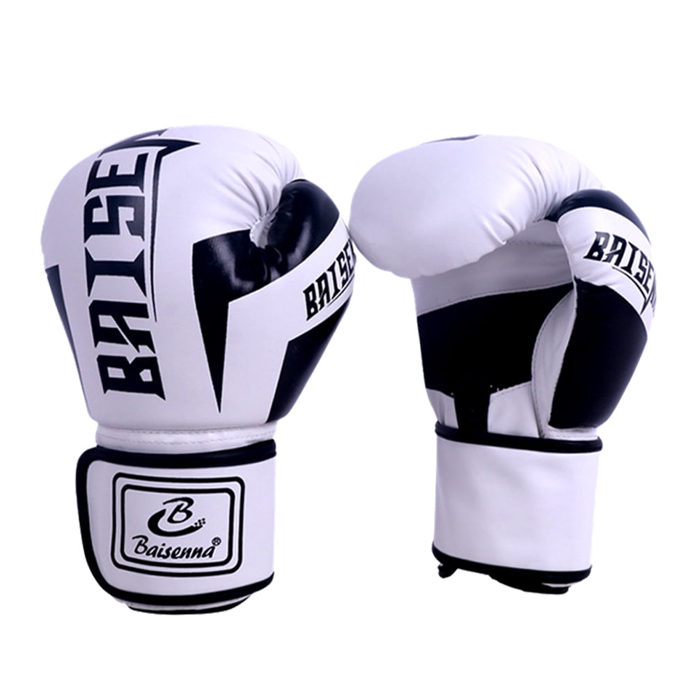 BLEEUS Pu Boxing Gloves Mitts Hand Protector For Sports Fitness Supplies (Children White)