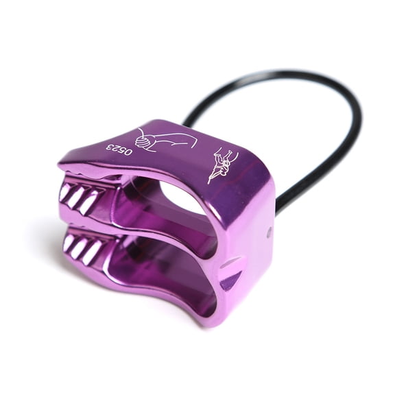 BLEEUS Rappel Atc Belay Device Descender Camping Climbing Equipment Camping Supplies (Purple)