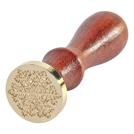 BLEEUS Retro Snowflake Wax Seal Fire Painting Stamp Envelope Wedding Card (A111) Christmas Essential (A111)