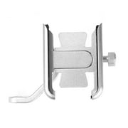 BLEEUS Shockproof Bike Mobile Phone Holder For Motorcycle Scooter Cycling Essentials (Mirror Base Silver)