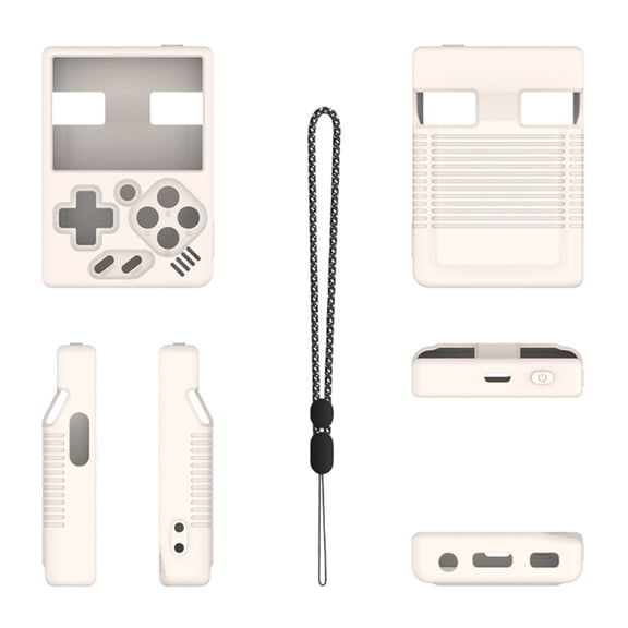 BLEEUS Silicone Case Shockproof Soft Protective Skin Cover For Miyoo Mini V4 (White)Game Accessories