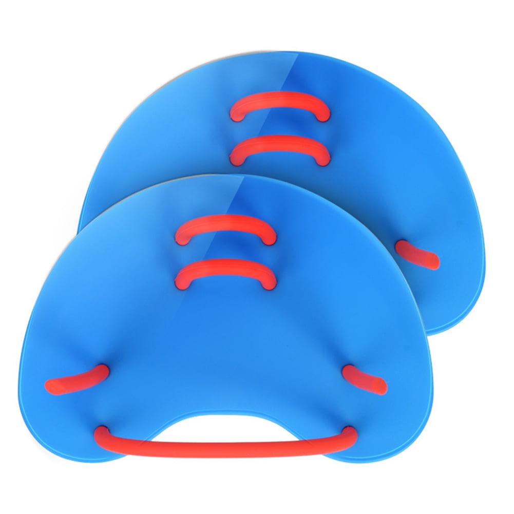 BLEEUS Silicone Swimming Finger Flippers Professional For Adult (Blue ...