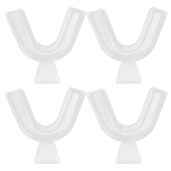 BLEEUS Silicone Tooth Protector Braces Set Mouth Guard Tray Sports essentials (4pcs)