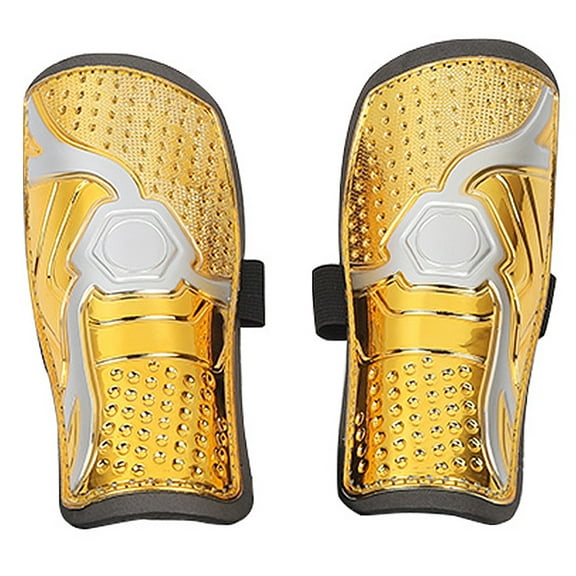 BLEEUS Soccer Shin Guards Football Leg Protector for 8-12 Years Boys Girls (Yellow) Sporting Supplies (Yellow)