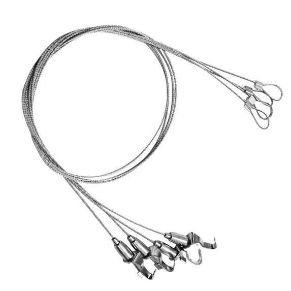 BLEEUS Stainless Steel Exhibition Art Gallery Photo Display Wire Cable Hook Home Supplies (4Pcs)