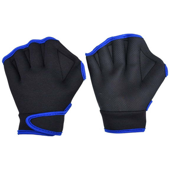 BLEEUS Swimming Training Gloves Neoprene Finger Webbed Gloves For Adult Exercise Swimming Essentials (A)