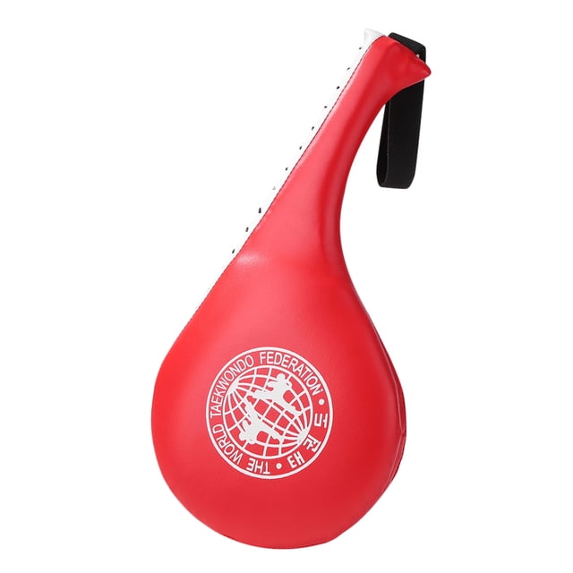 BLEEUS Taekwondo Boxing Training Pads Karate Punch Mma Sponge Foot Target Fitness Supplies (Red)