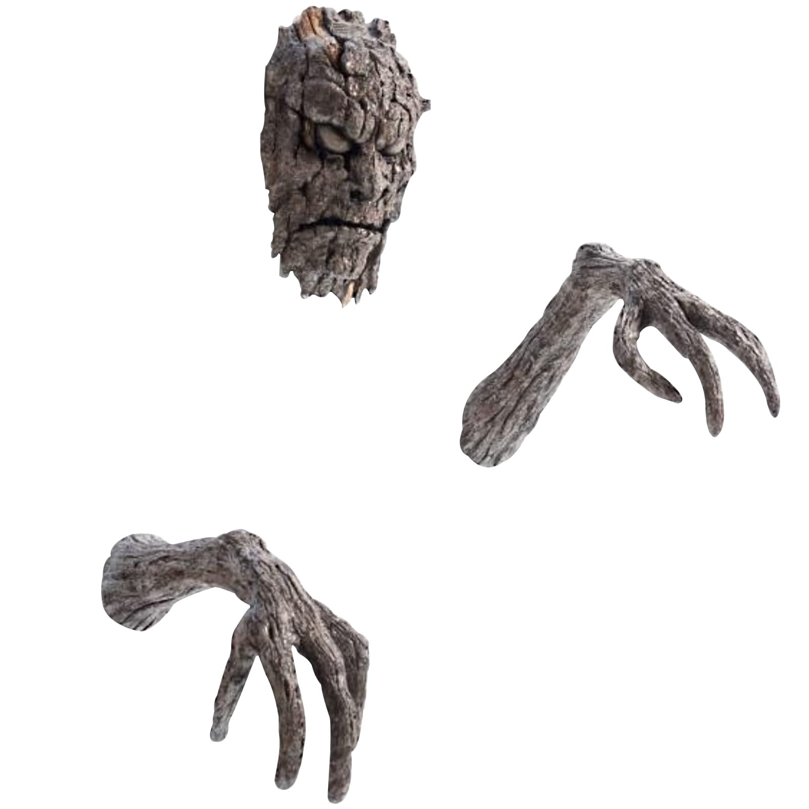 BLEEUS Tree Bark Face Halloween Outdoor Garden Statue Sculpture Decor Halloween Essential