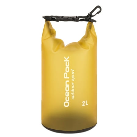 BLEEUS Waterproof Pouch Dry Sack For Drifting Swimming Trekking Bag Home Supplies (Yellow 2L)