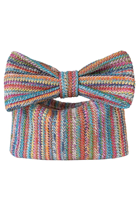 Women Bag Women Crochet Shoulder Bag Bow Pattern Knitted Tote Bag For Shopping Knitted Bag