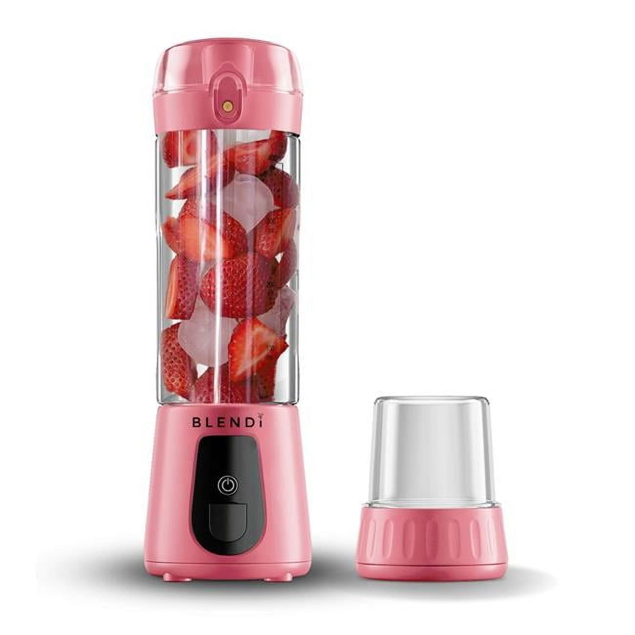 BLENDi Pro+ Pink Cordless 17oz Portable Blender with Stainless Steel Blades
