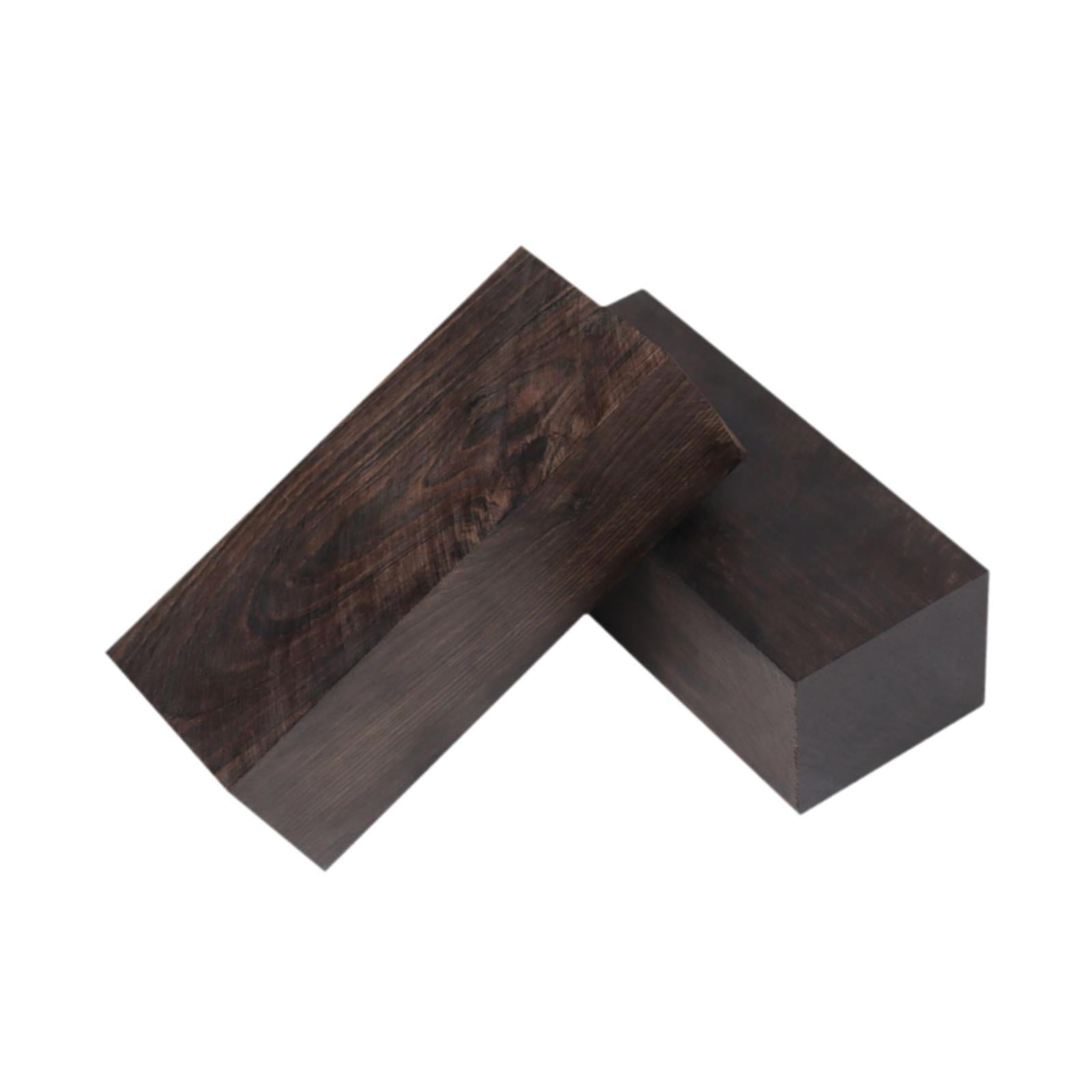 BLESIYA 2 Pieces Black Ebony Wood Lumber Wood Carving Bridges s Wood Blank