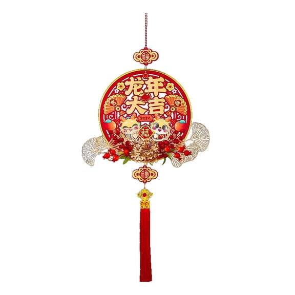 BLESIYA 2024 Chinese New Year Decoration Fu Characters Chinese Pendants for Festival B