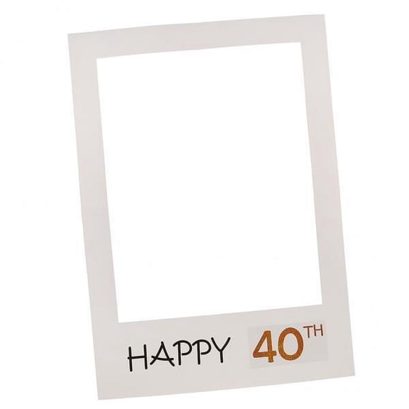 BLESIYA 2xHappy Birthday Anniversary Selfie Frame Props Paper Party 40th