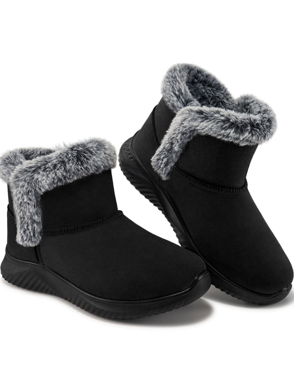 Womes Snow Boots Winter Shoes Warm Ankle Booties Slip On Winter Boots for Women