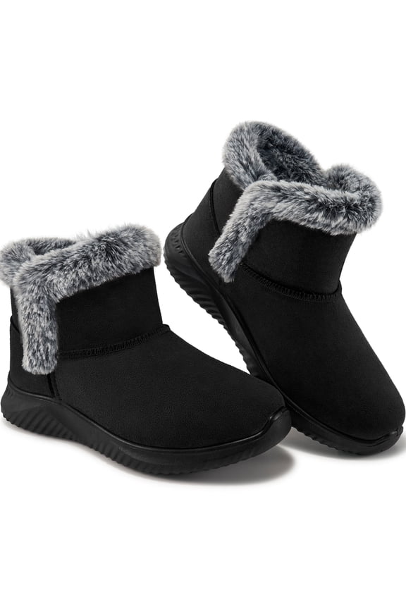 Womes Snow Boots Winter Shoes Warm Ankle Booties Slip On Winter Boots for Women