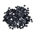 thumbnail image 1 of BLESIYA 4xBlack Half Pearl Beads Flat Back Cabochon for DIY Scrapbooking 6mm 200pcs 4 Pcs, 1 of 8