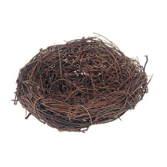BLESIYA 6x Natural Woven Rattan Twig Bird Nest Cage Birdhouse/Bed House 15cm 6 Pcs