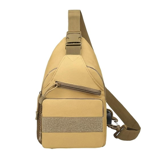 BLESIYA Bag for Men Chest Bag Personal Pocket Bag Casual Lightweight Crossbody Bag Khaki