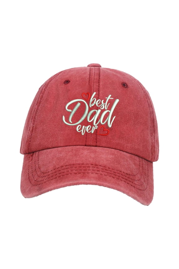Best Dad Ever Embroidered Baseball Hat Hip Hop Cap Adjustable Father's Day Gifts