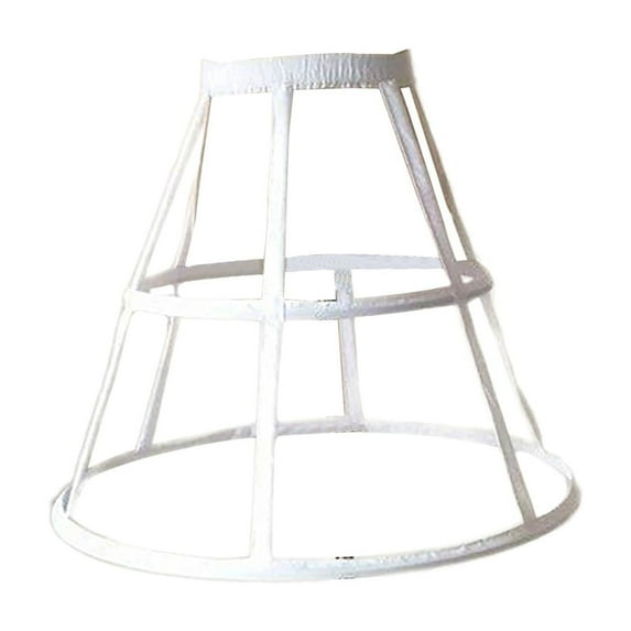 BLESIYA Cage Hoop Skirt Petticoat Crinoline Pannier Petticoat for Party Prom Cosplay White