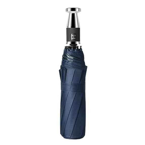 BLESIYA Compact Travel Umbrella Foldable Sturdy Lightweight Windproof Diameter 107cm Dark Blue