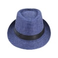 thumbnail image 1 of BLESIYA Kids Straw Hat Breathable Children Novelty Sun Hats for Commuting Gift Beach Navy Blue, 1 of 7