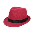 thumbnail image 1 of BLESIYA Kids Straw Hat Breathable Children Novelty Sun Hats for Commuting Gift Beach Red, 1 of 6