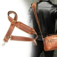 thumbnail image 1 of BLESIYA Leather Bag Strap Cross Body Strap Durable Fashion Shoulder Bag Strap with Metal Brown, 1 of 8