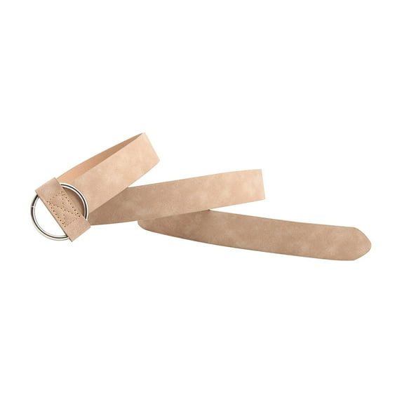 BLESIYA Leather belt for women, fitted belt, ladies belt with buckle, trendy dress belts Khaki